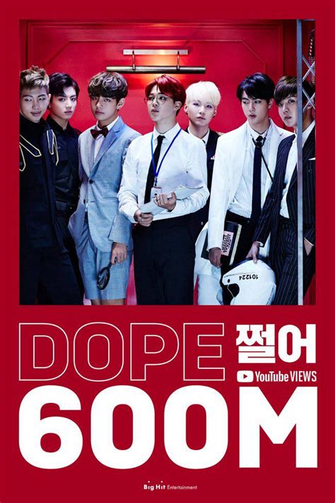 Bts 방탄소년단 Dope Official Mv 600 Millions