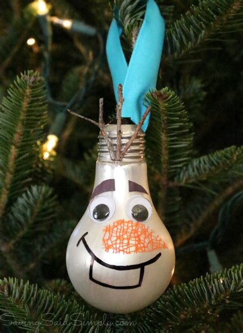 Diy Olaf Ornament Kids Craft Raising Whasians