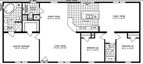 How many square feet does the renovated house have? 1600 sq ft ♡The TNR-46015B - Manufactured Home Floor Plan ...