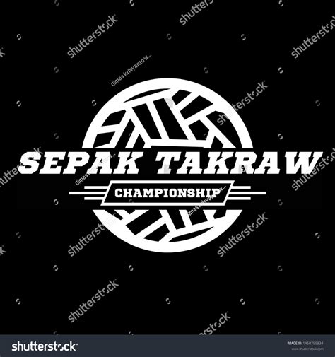 Sepak Takraw Logo Sepak Takraw Logo Design Vector Illustration Stock