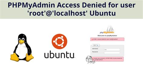 Phpmyadmin Access Denied For User Root Localhost Using Password