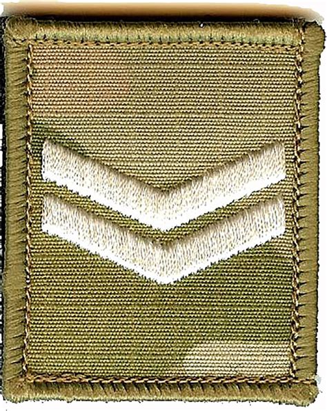 Cl Distribution Ivory On Multicammtp Hook Sticky Backed Rank Badge