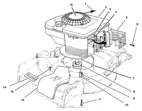 Engine diagram u0026 parts list for model 917273180 craftsman. Toro 16401, Side Discharge Mower, 1996 (SN 6900001-6999999) Parts Diagram for ENGINE ASSEMBLY