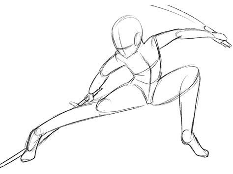How To Draw Male Fighting Pose By Pndrawing On Devian