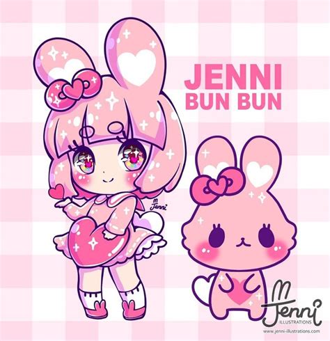 🌸🐰 J E N N I 🐰🌸 On Instagram “drew Up A Chibi Version Of My Oc Jenni