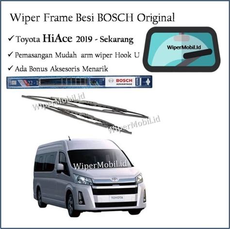 Jual Wiper Konvensional Mobil Toyota HiAce 2019 2020 2021 BOSCH Di