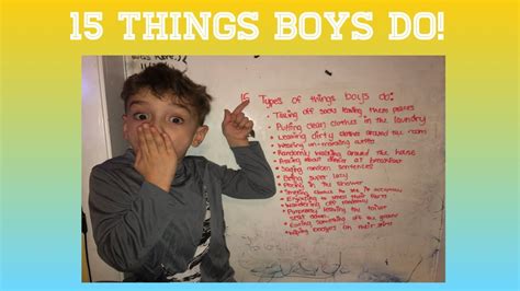 15 Things Boys Do Boy Habits🧜🏽‍♀️🧜🏽‍♂️ Youtube