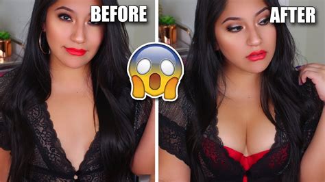 My Hack To Making My A Cups Look Bigger Instantly My Magic Bra W Upbra Youtube