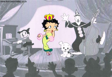 Original Hand Painted Betty Boop Production Cel Animation Cels Photo