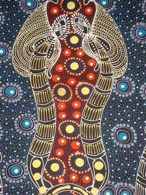Dreamtime Sisters Stunning Dot Painting By Colleen Bird Wallace A