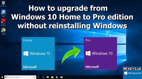 Microsoft Windows 10 Home To Pro Professional Upgrade Migration