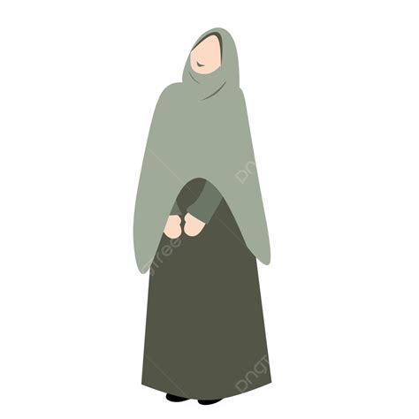 Muslimah Cute Hijab Girl Clipart Muslimah Hijab Png Transparent