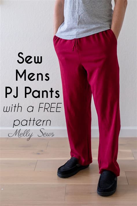 Mens Pajama Pants Pattern Easy Beginner Sewing Tutorial Sewing Info