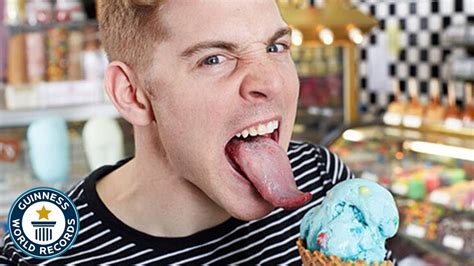 Longest Tongue In The World Guinness World Records Youtube