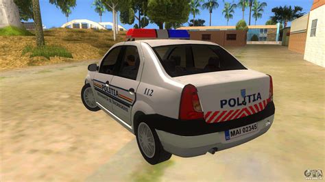 Dacia Logan Romania Police Für Gta San Andreas