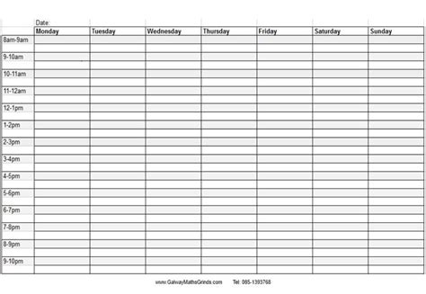 Witch Week Weekly Calendar Template Timetable Template Calendar