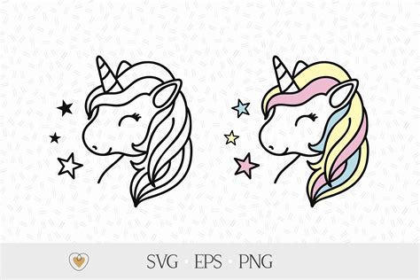 Unicorn Svg Unicorn Face Svg Unicorn Clipart By Pretty Meerkat