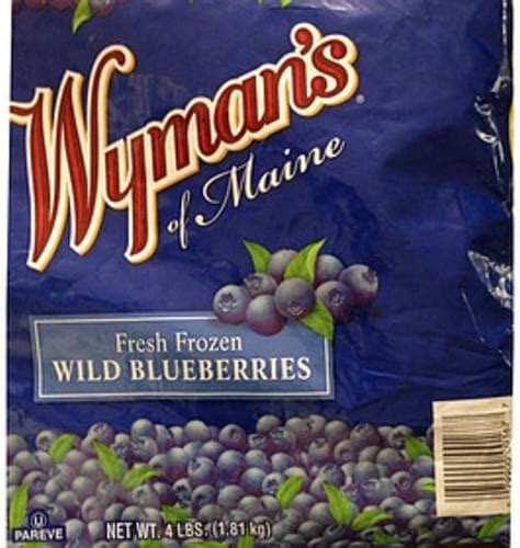 Wymans Of Maine Frozen Wild Blueberries 140 G Nutrition Information