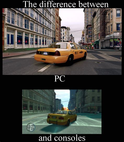 Pc Vs Console Graphics In One Screenshot Video Games Walkthroughs