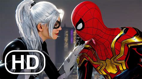 Spider Man Kisses Black Cat Almost Scene Spider Man No Way Home Movie