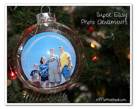 Floating Photo Ornaments And A Trick To Make It Work Christmas