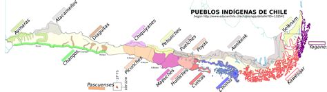 Mapa Pueblos Originarios De Chile Historia Y Ciencias Sociales