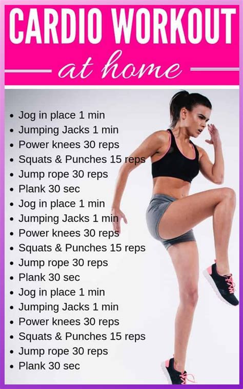 A Successful Cardio Workout Plan At Home Beginner Cardio Workout Plan Beginner Cardio