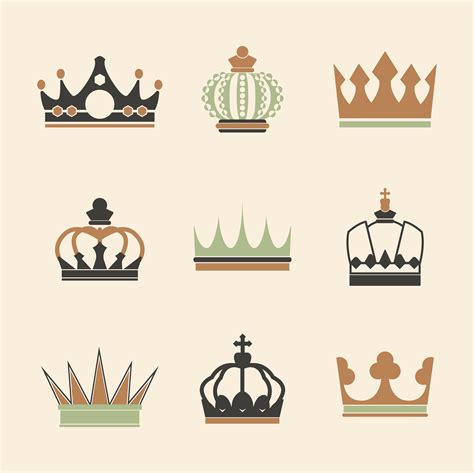 Royal Crown Assortment Vector Art In Illustrator Four Clipart My XXX