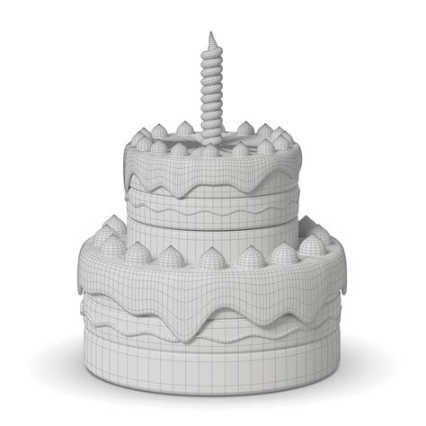 Birthday Cake 3d Model Download 3d Models In Fbx