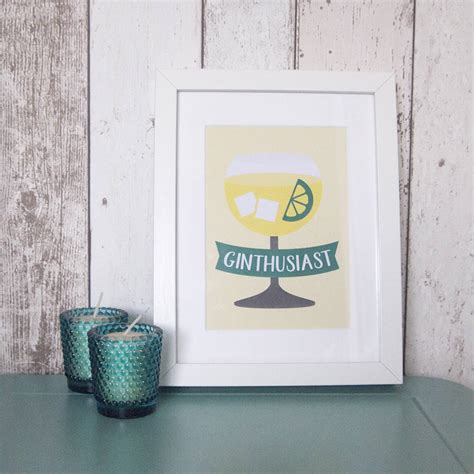 Ginthusiast A5 Print By Lovely Cuppa