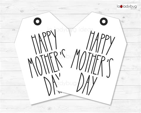 Mother S Day Tags Gift Tags For Mom Printable Pdf Etsy Uk