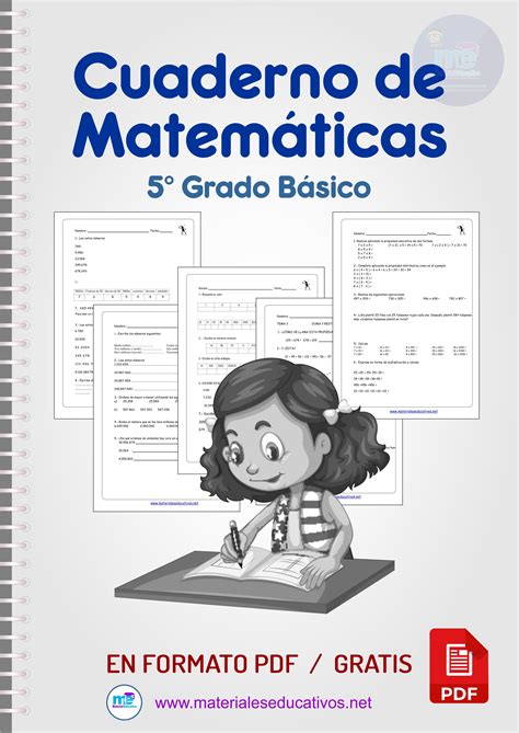 Cuaderno De MatemÁticas 5° Grado BÁsico