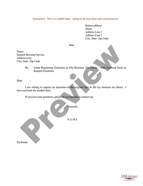 Hawaii Sample Letter For Letter Requesting Extension To File Business