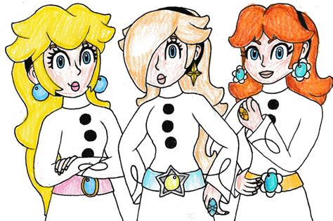 peach daisy and rosalina agents by bbq turtle on deviantart