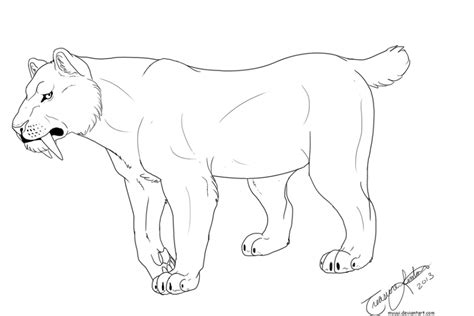 Get This Saber Tooth Tiger Coloring Pages To Print 67219