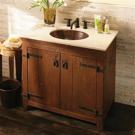 Reclaimed Wood Bathroom Vanity French Creek Designs Kitchen And Bath