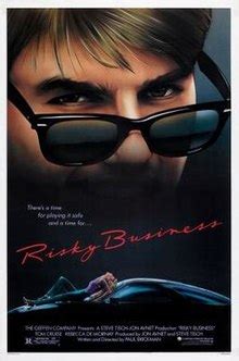It is the soundtrack to the 1983 film risky business, starring tom cruise. Risky Business - Wikipedia