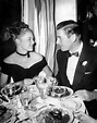 Errol Flynn and his wife Nora Eddington at the Mocambo nightclub in ...