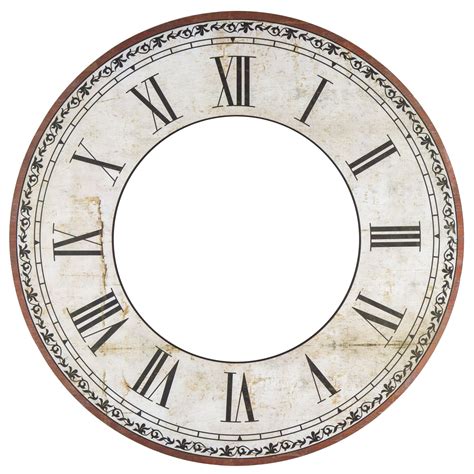 Create Your Own Mantle Clock Face H In 2021 Clock Face Silver Wall