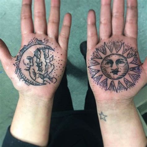 Tattoo Design Ideassun And Moon Finger Tattoo Meaning