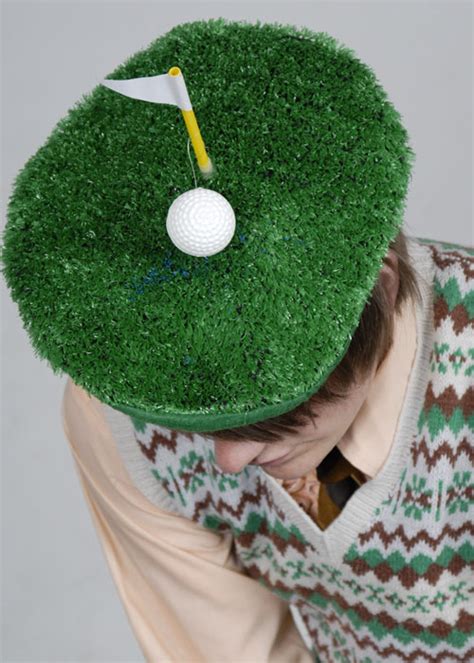 Adult Mens Funny Green Golf Hat