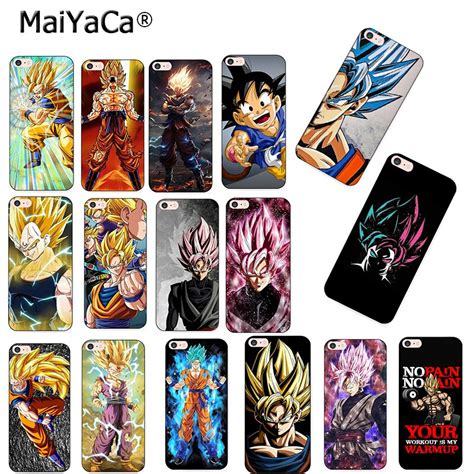Dragon ball z phone case iphone 11 pro tempered glass. MaiYaCa DRAGON BALL Z Super Saiyan God Son Goku black silicone Phone Case cover for iPhone 8 7 6 ...