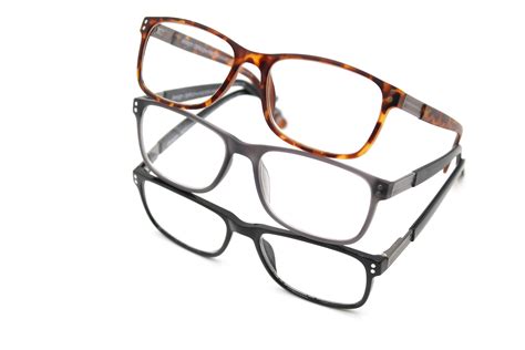 Design Optics By Foster Grant Full Plastic Frame Classic Reading Glasses 3 Pack