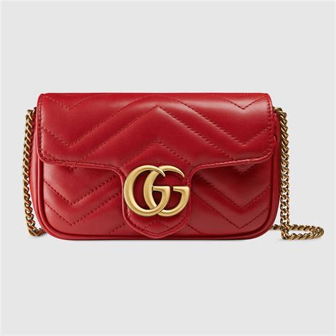 Gg Marmont Matelassé Leather Super Mini Bag Gucci Womens Leather