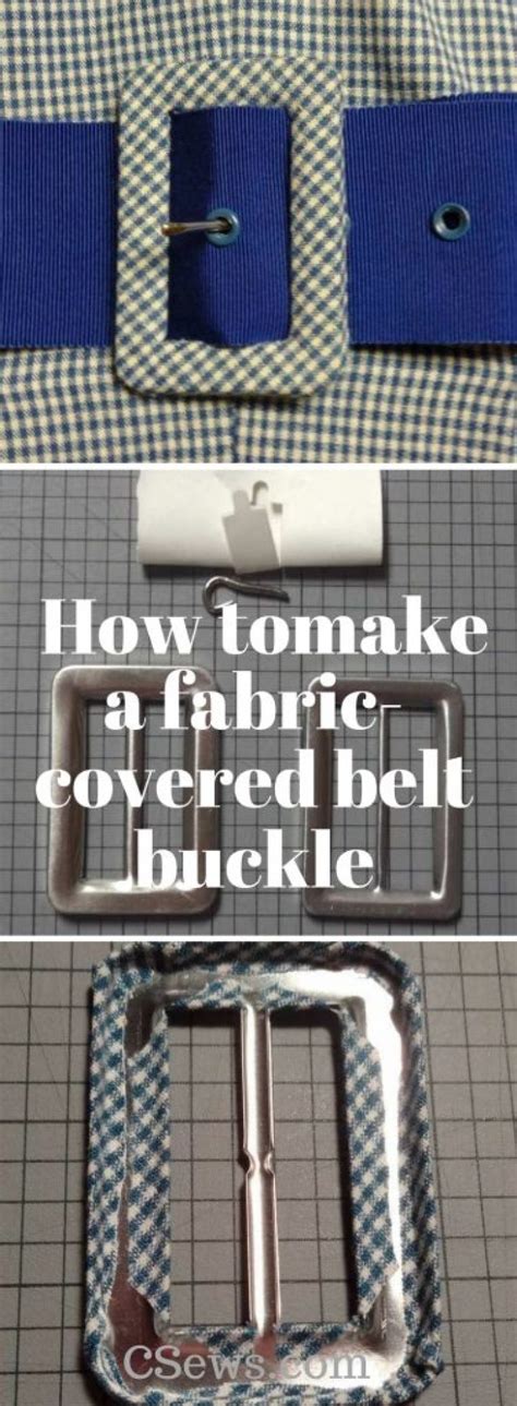 Making A Fabric Covered Belt Buckle