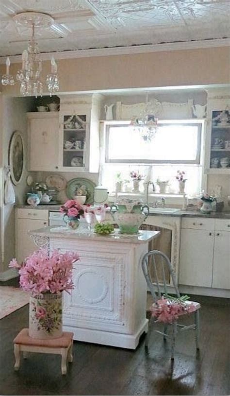 This Cheap Vintage Shabby Chic Style Kitchen Design And Decorating