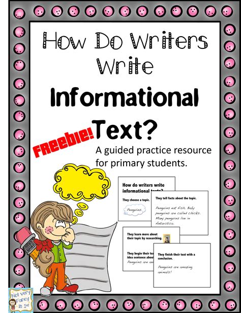 Excellent Examples Of Informational Texts For Primary Students All