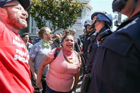 14 Arrested As Berkeley Protests Lead To Chaos Violence 893 Kpcc