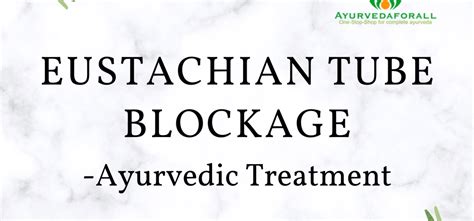 Eustachian Tube Blockage Ayurveda Treatment Ayurveda Products