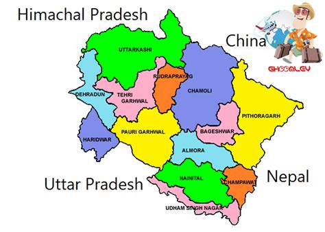 Map Of Uttarakhand Uttarakhand India Map Responsible Tourism